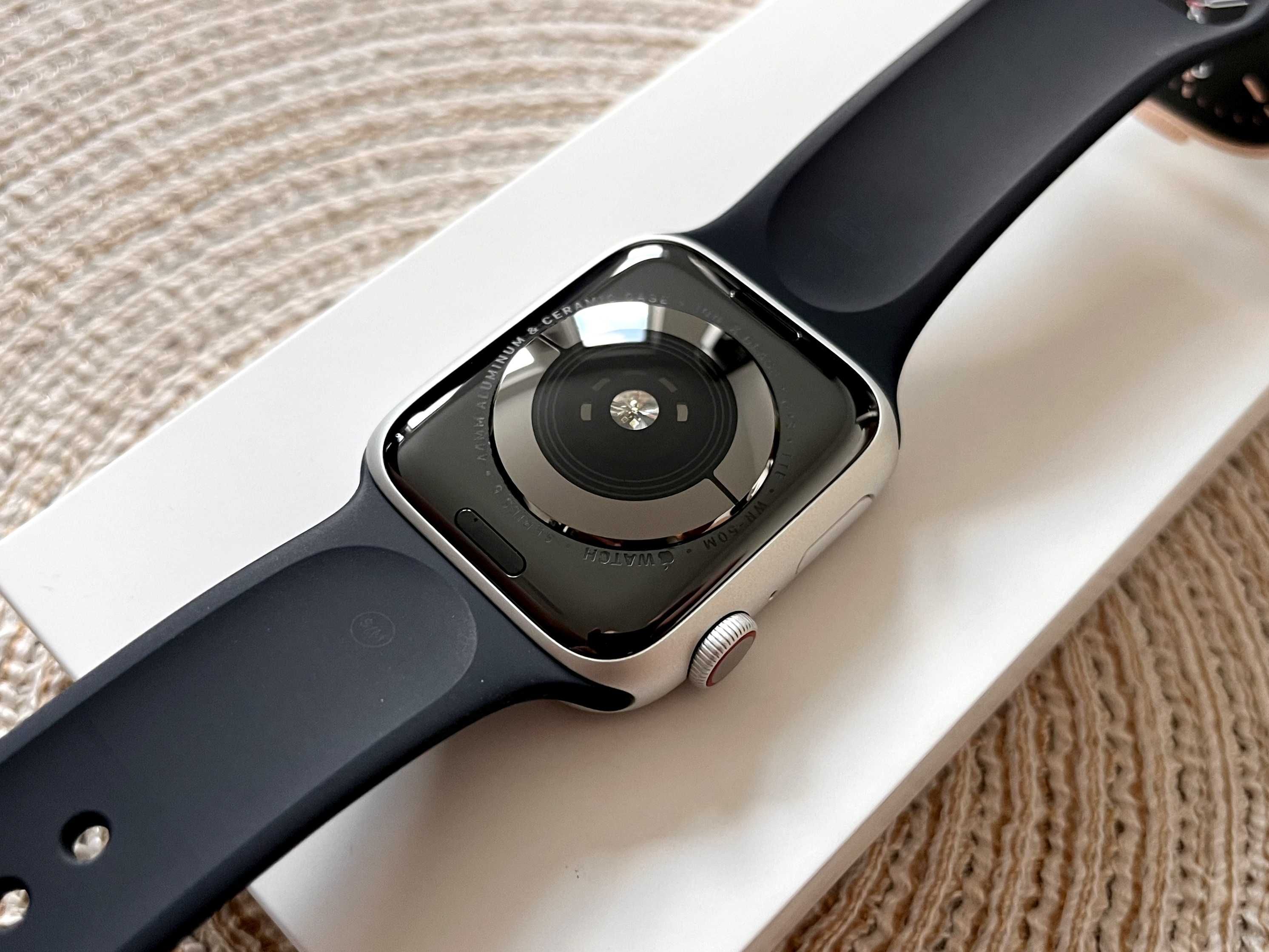 [NOWY] Apple Watch SE [GPS + LTE/eSIM 44mm] - Silver [Bateria 100%]