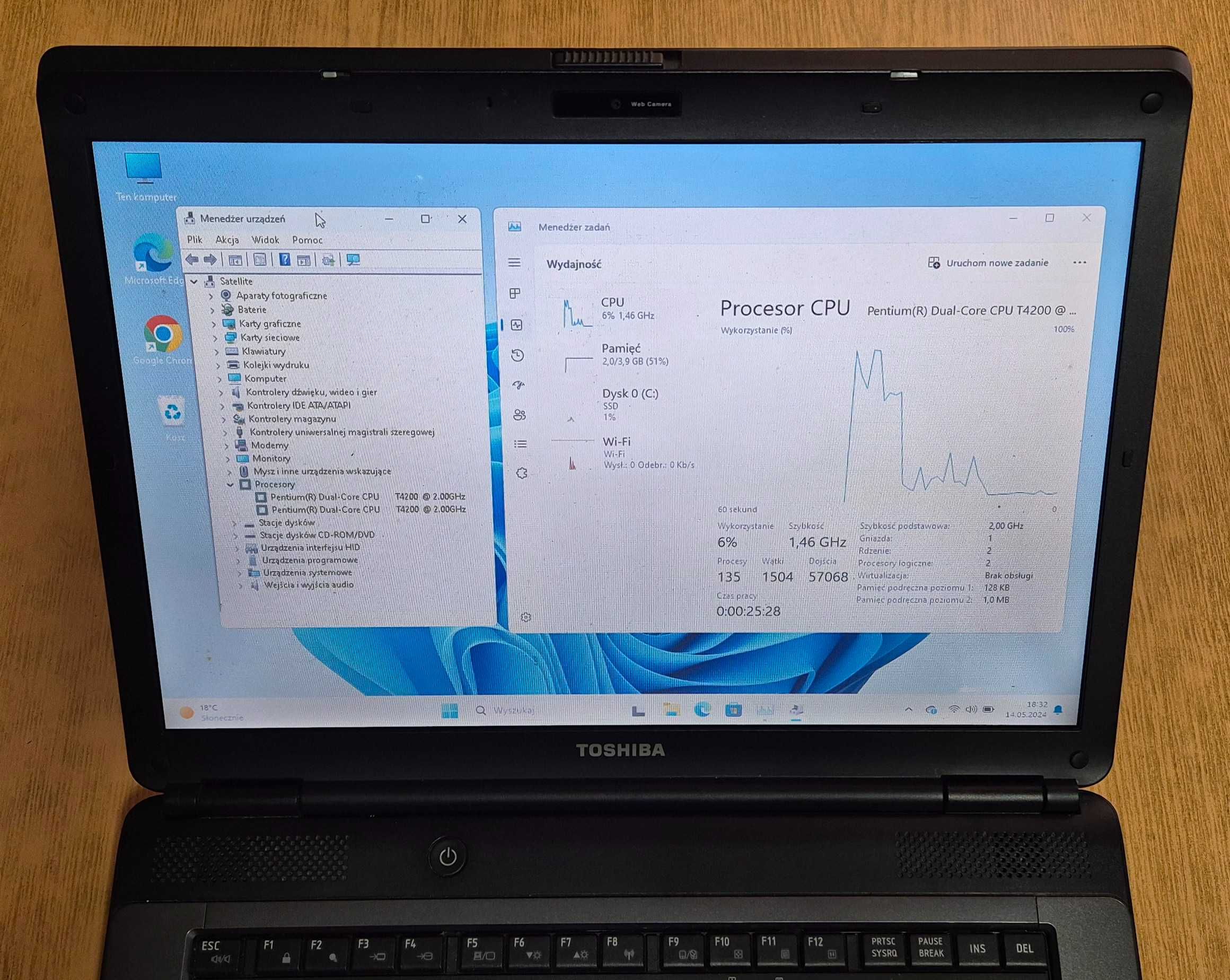 Toshiba dysk ssd Windows 11 kamera