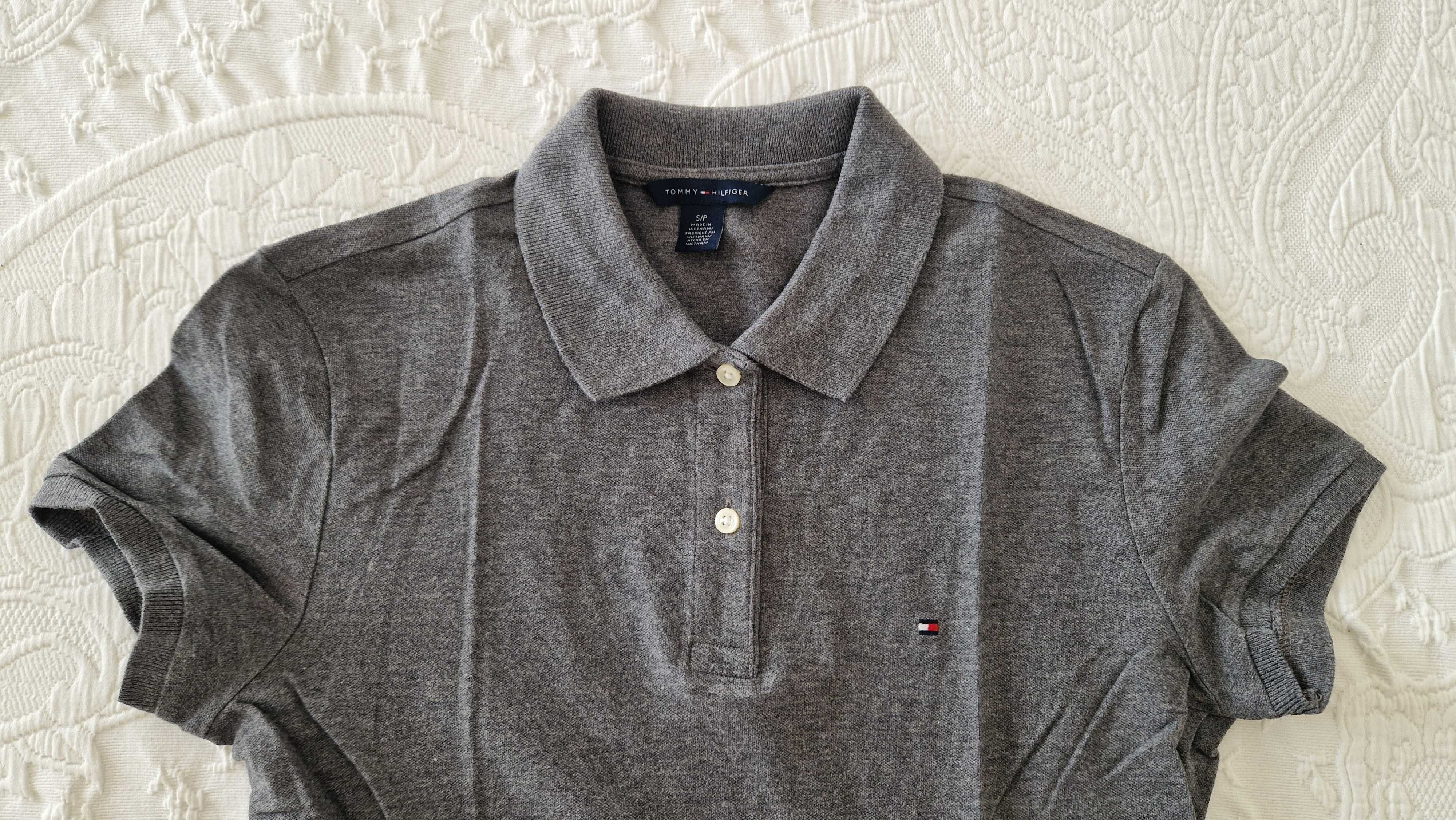 Polo cinza, Tommy Hilfinger, tamanho S/P