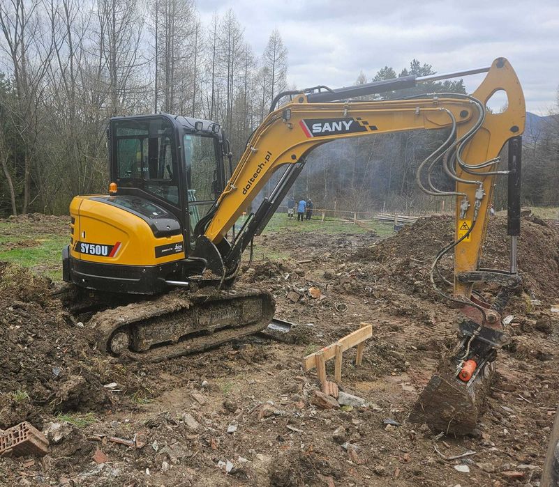 Wynajem minikoparki 5 ,5 t minikoparka bez operatora, cała małopolska