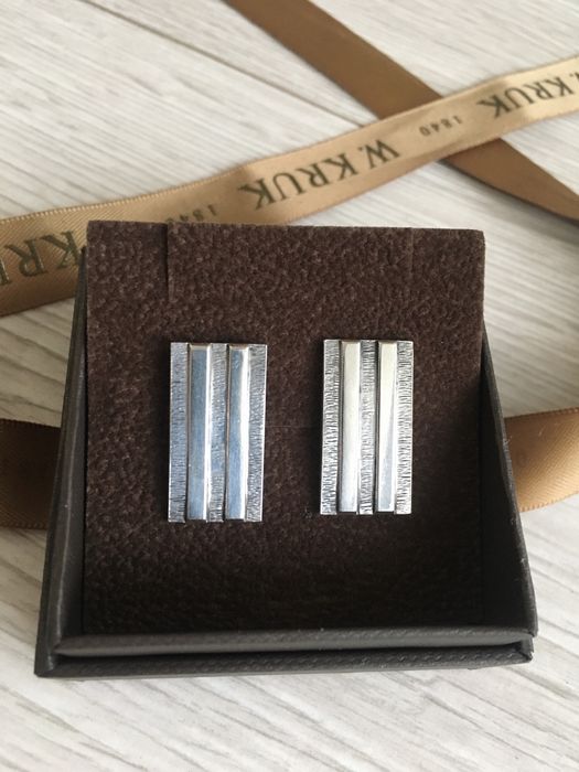 Spinki do mankietów srebrne próba 800 klasyk lata 60te