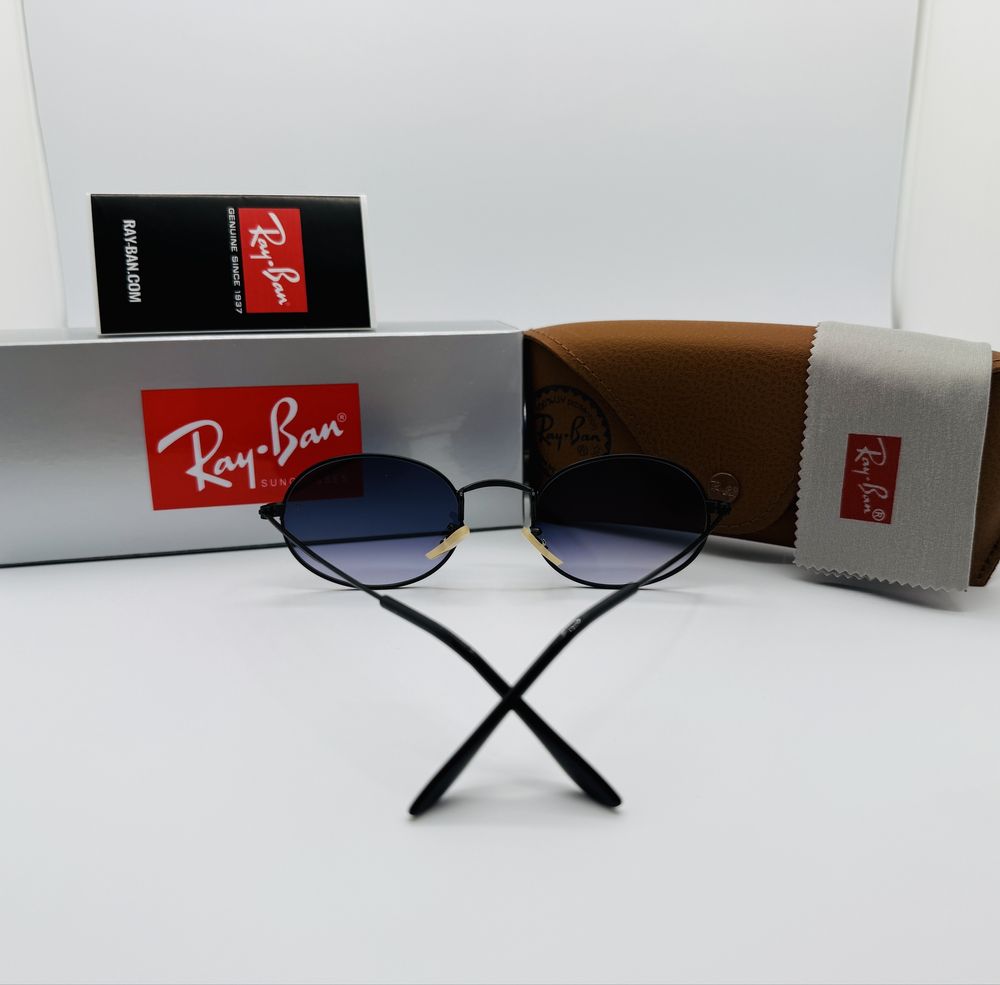Солнцезащитные очки Ray Ban Oval 3547 Black|Blue Gradient