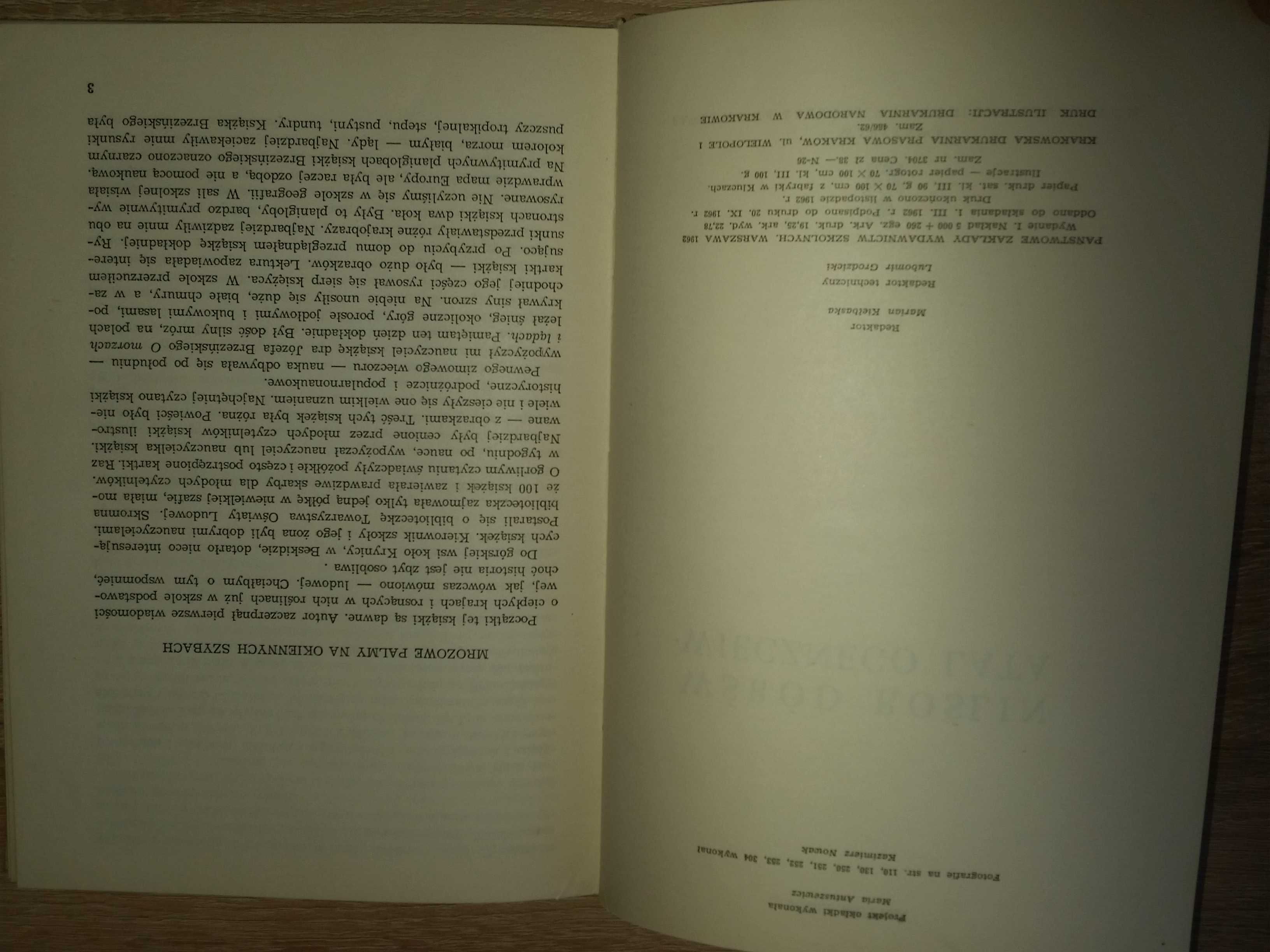 Wśród roślin wiecznego lata unikat 1962  książka