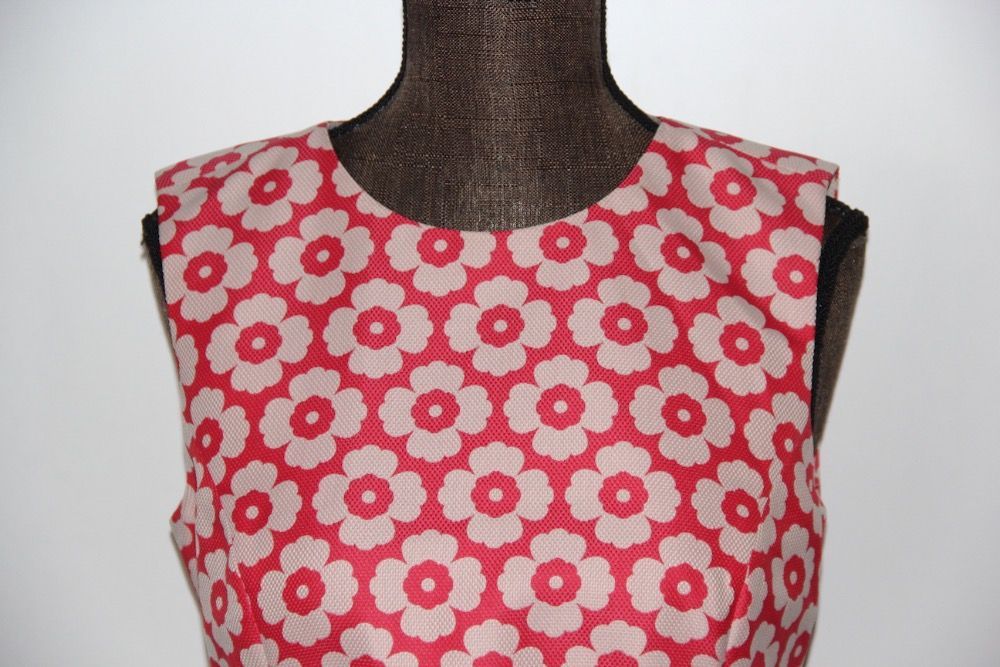 SIMPLE rózowa biała czerwona sukienka kwiatki 34 xs 36 s ANNA MUCHA