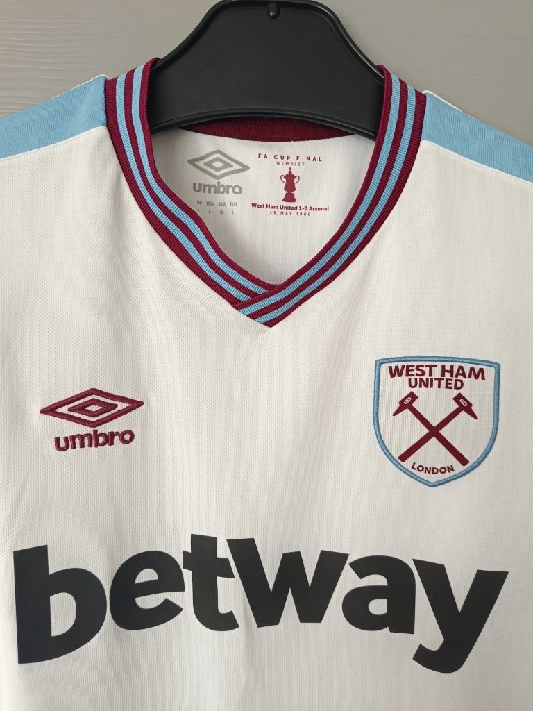 Koszulka West Ham United #41 Rice 2019/20 Away UMBRO Roz. L