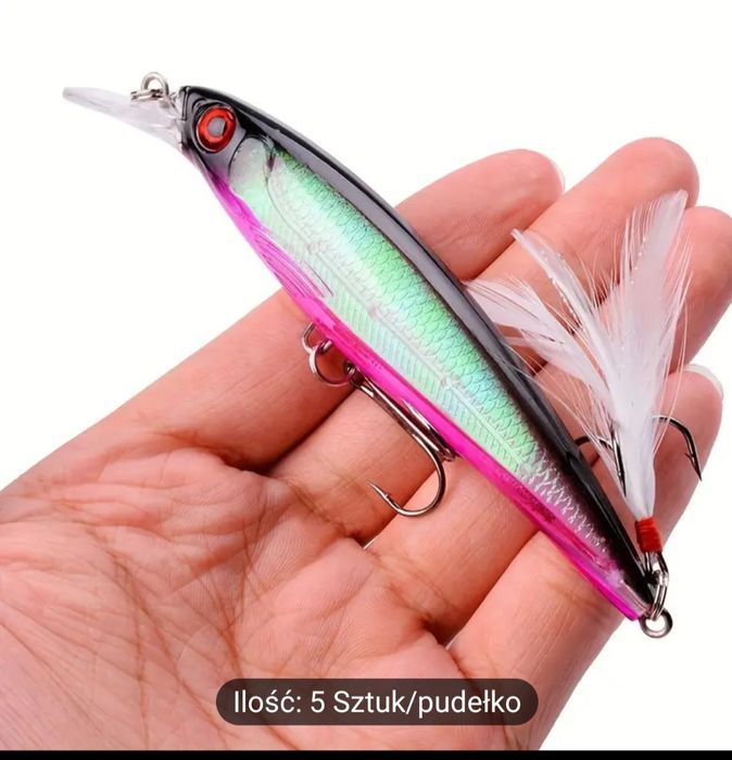 Wobler 11 cm Sandacz Szczupak 5 szt