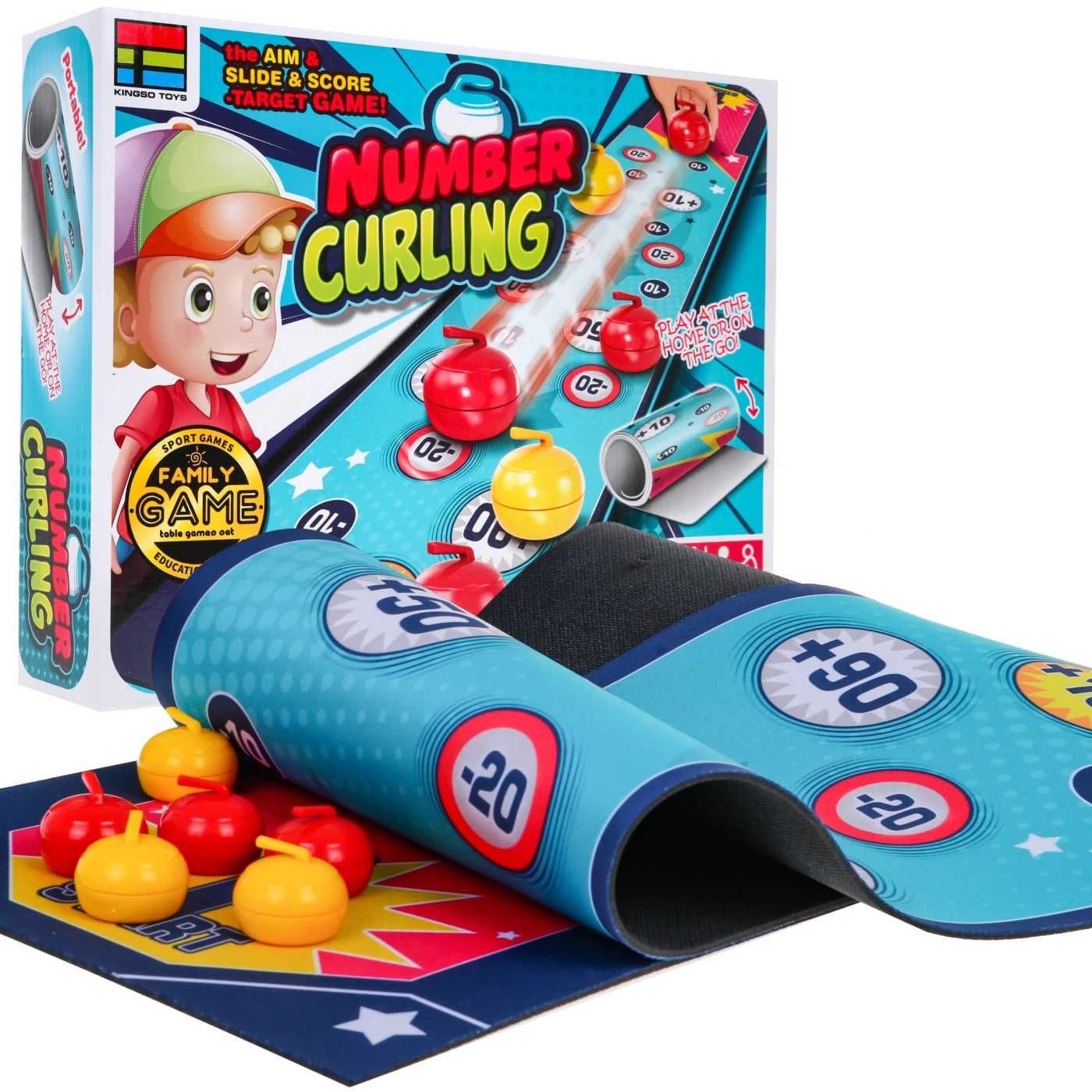 Gra zręcznościowa "Curling na Punkty" dla dzieci