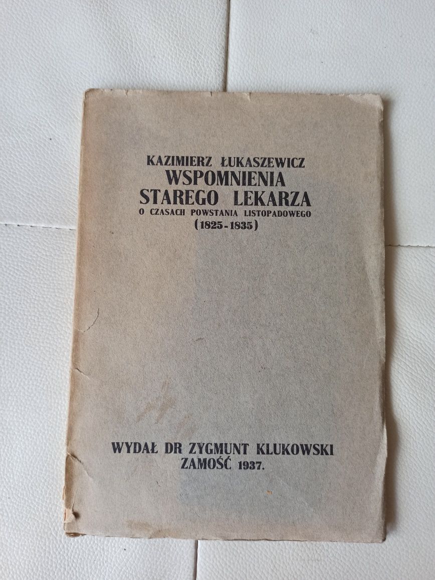 Lukaszewicz Wspomnienia starego lekarza, unikat