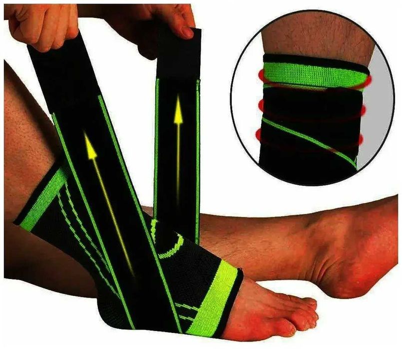 Бандаж фиксатор для голеностопа, стопы  эластичный компрессионный