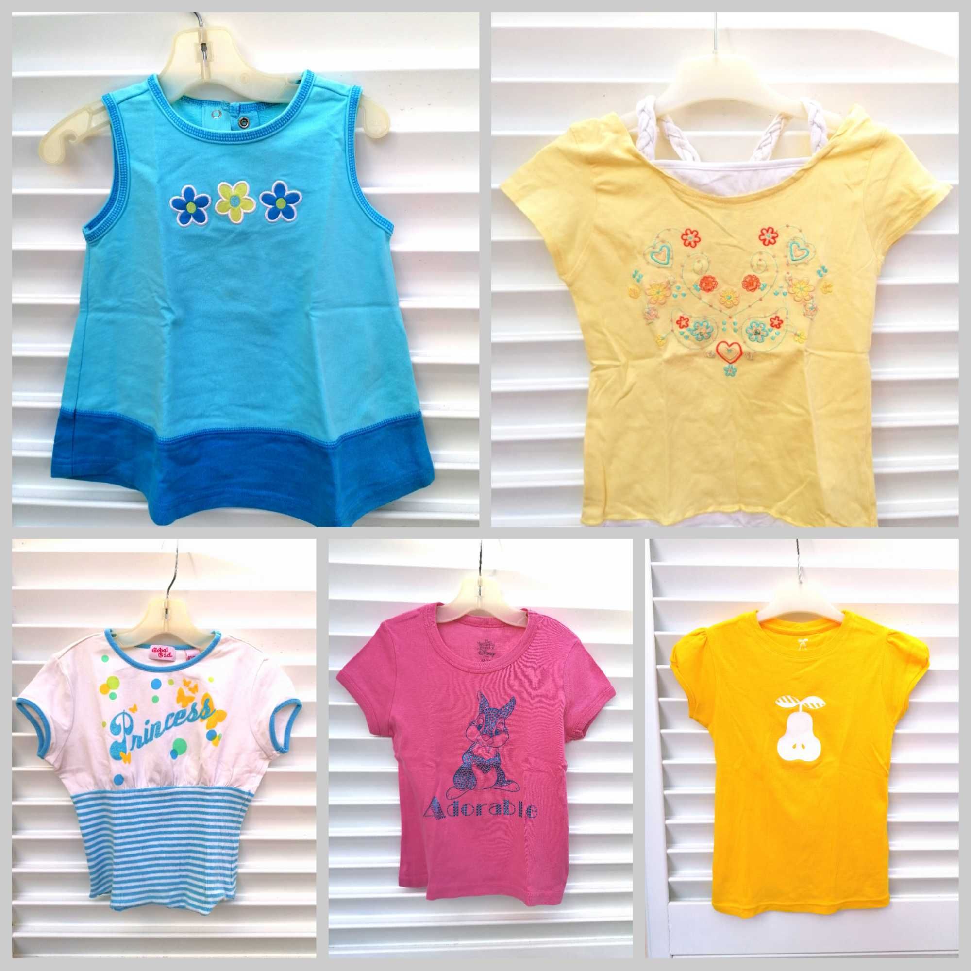 T-shirts Menina Criança 1 / 2 Anos e 6-9 Anos Verão