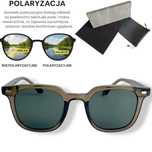 Okulary przeciwsłoneczne polaryzacyjne Unisex TR-90 zestaw etui
