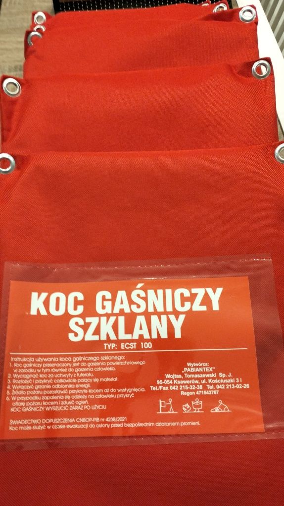 Mocny certyfikowany Koc gaśniczy tanio