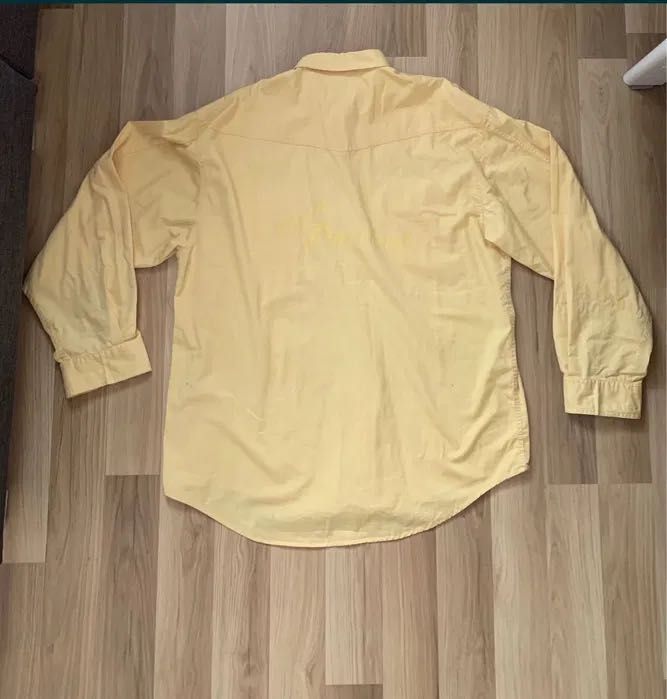 Koszula 2szt. casual rozm. XXL XL beżowa żółta męska