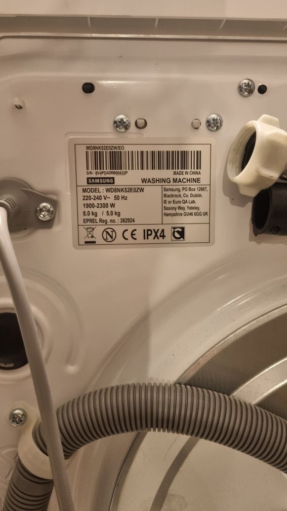 Pralko-suszarka Samsung (dwuletnia) uszkodzona