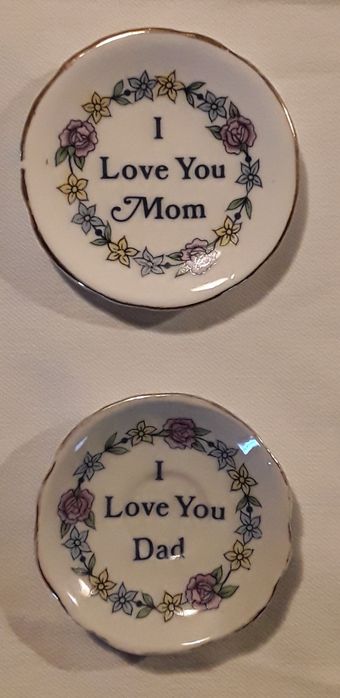 Pratinhos I Love You Mom e I Love You Dad, anos 80