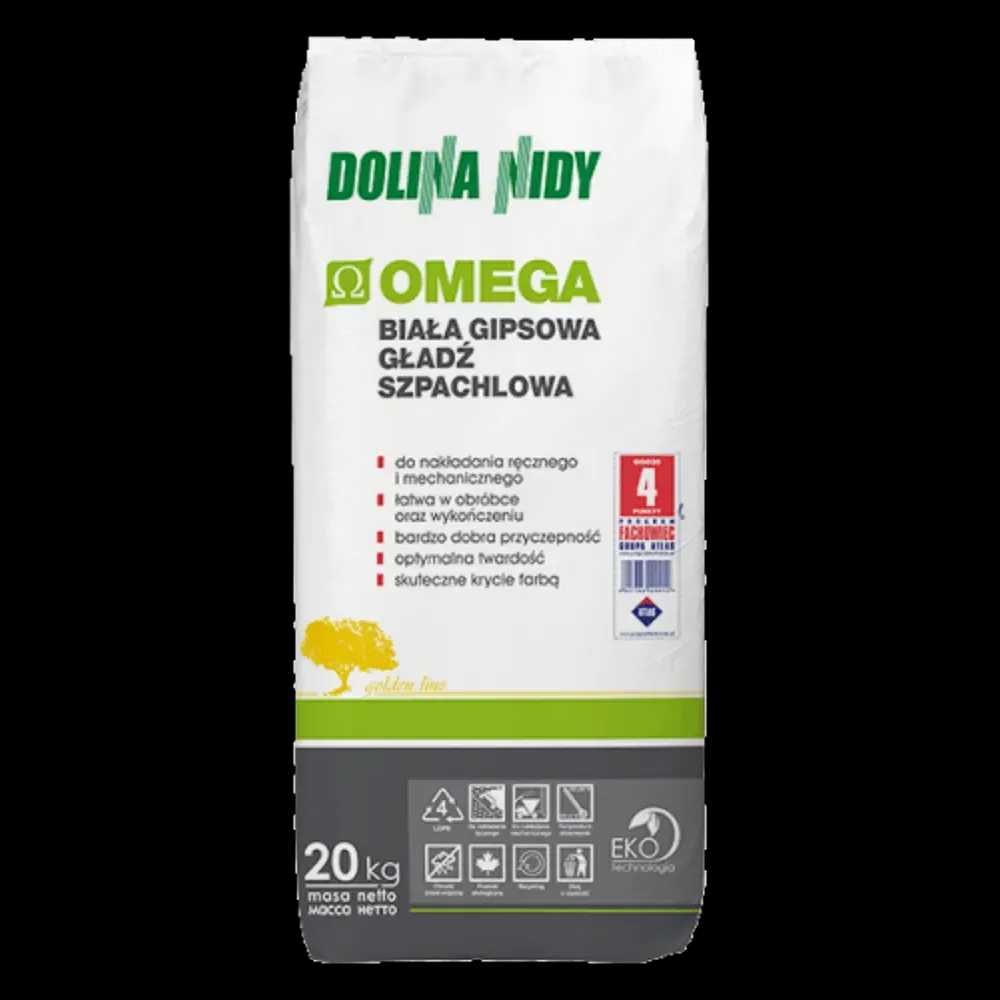 Шпаклівка фініш Сніжно-БІЛИЙ OMEGA DOLINA NIDY 20кг.(АКЦІЯ)