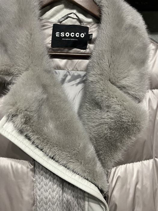 Куртка Пухова з хутром норки