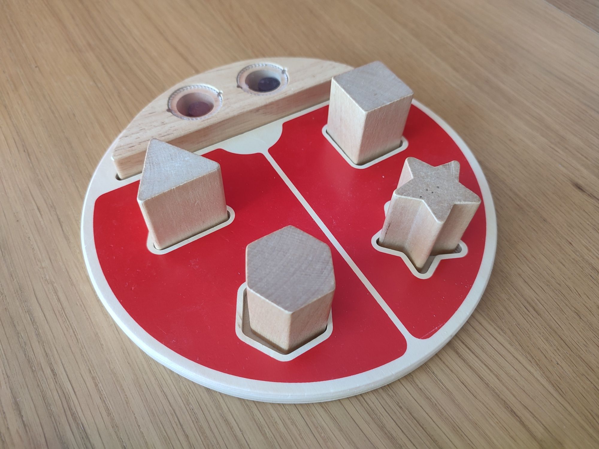 Hape biedronka drewniana układanka zabawka edukacyjna Montessori