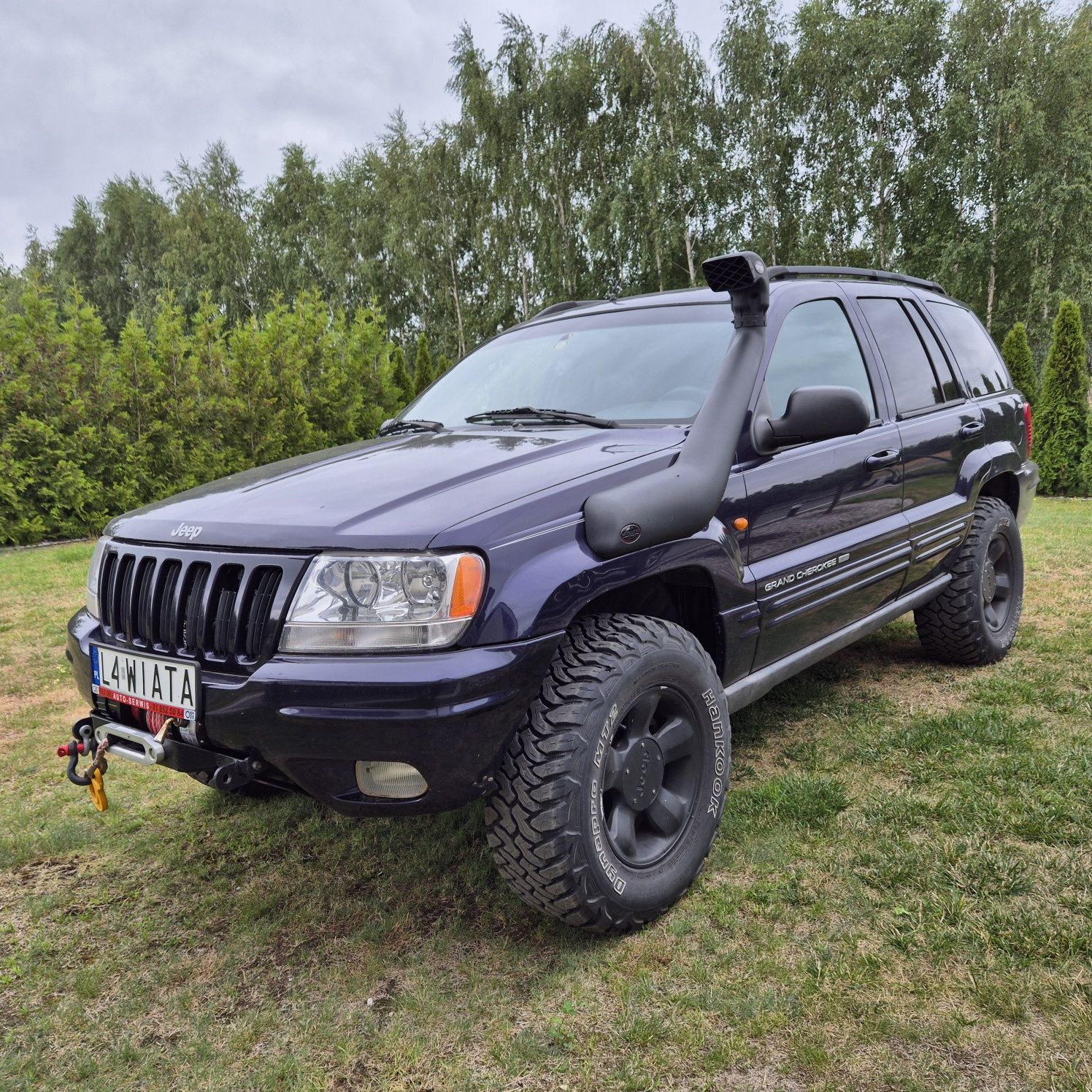 Jeep WJ 4.7 V8, gaz, lift, koła 32", wyciągarka