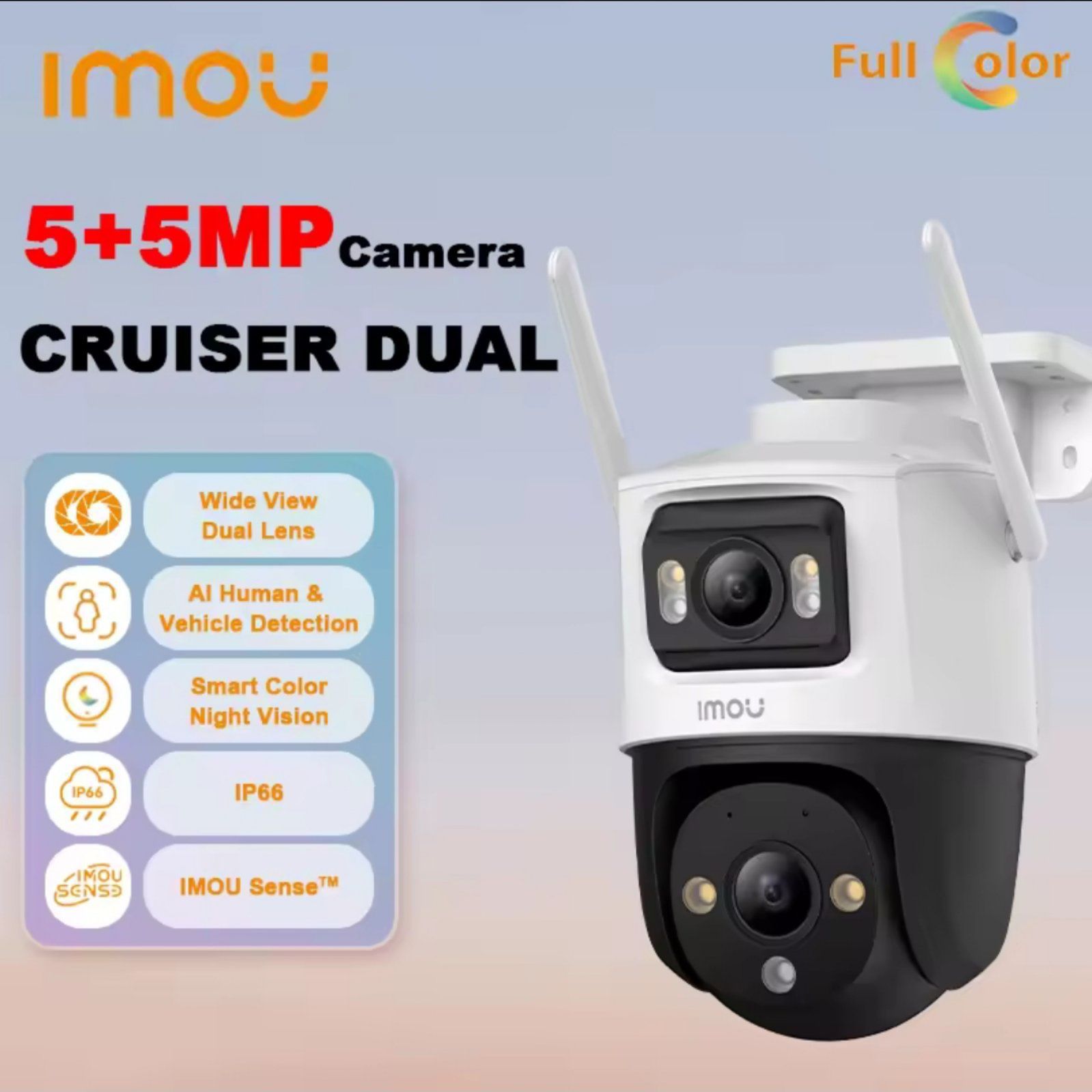 Поворотна камера відеонагляду Imou Cruiser Dual 8/10MP