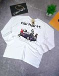 Легкий лонгслив кархарт на лето (С,М,Л) Кофта Carhartt белая черная