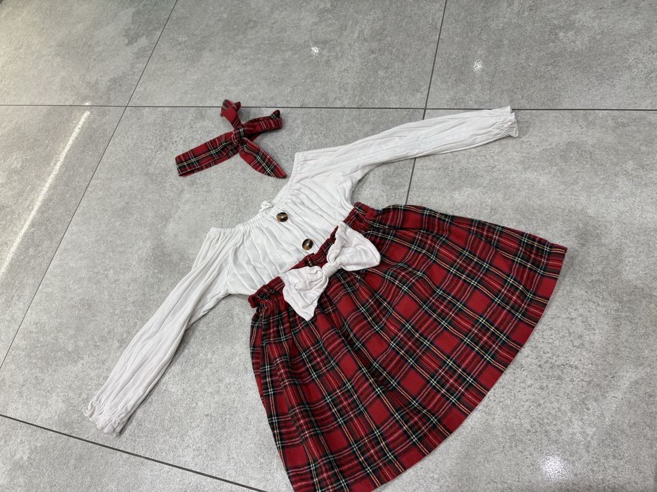 Sukienka z opaską dla dziewczynki 92