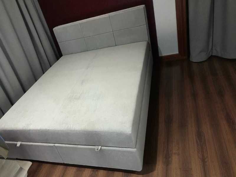 Ліжко двоспальне з матрацом та підйомним механізмом