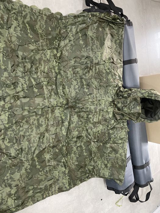 Пончо камуфляж зелений листок дощовик анти тепловізор