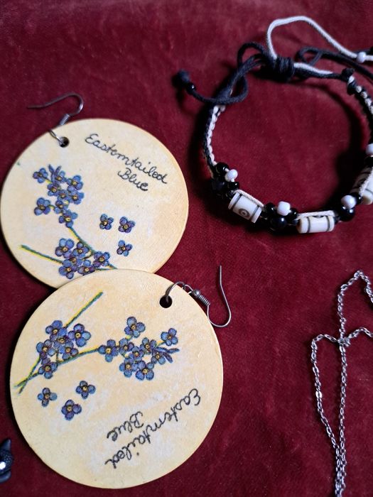 Zestaw biżuterii różnej kolczyki naszyjniki