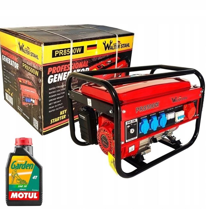 Генератор  бензиновий Walter PR8500W 3.2kBт(220/380) новий !