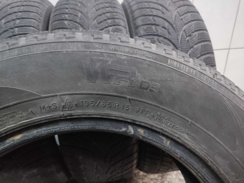 ZIMA Nokian 195/65/15 91T 2x4.93mm 2x5.13mm 2018rok cena za 4szt MONTA