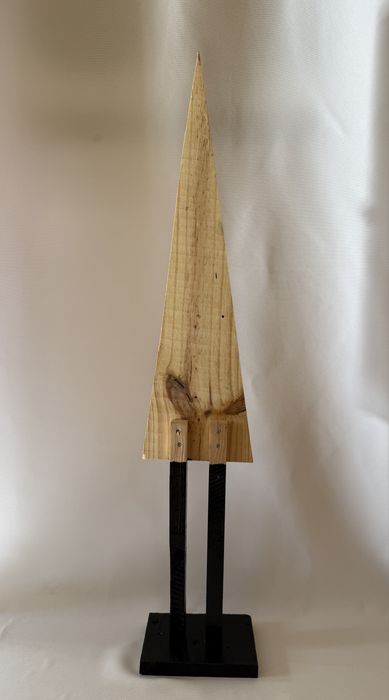 Drewniany Skrzat Świateczny - rękodzieło, drewniany, 94 cm