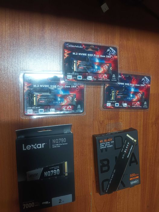 SSD 128Gb 256GB 512Gb 1TB 2Tb Wallram 2,5 Sata3 M2 НОВые!