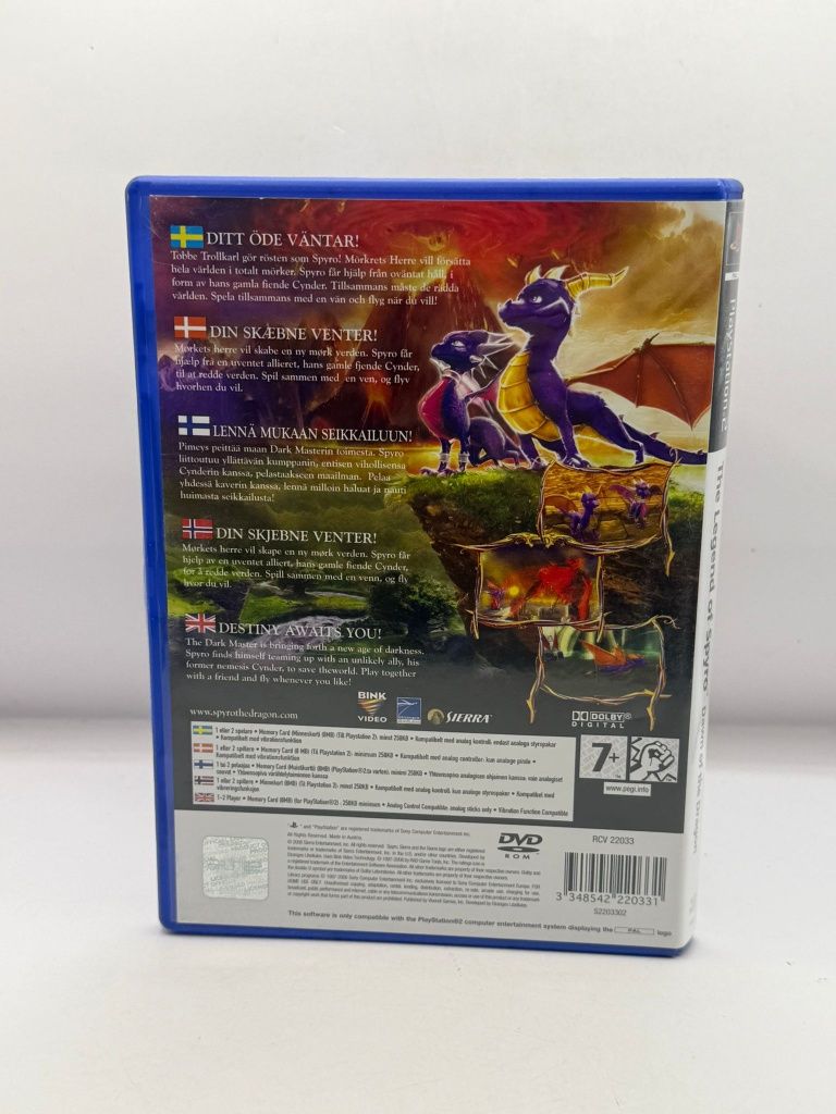 The Legend Of Spyro Dawn of The Dragon 3xA Ps2 nr 5497
