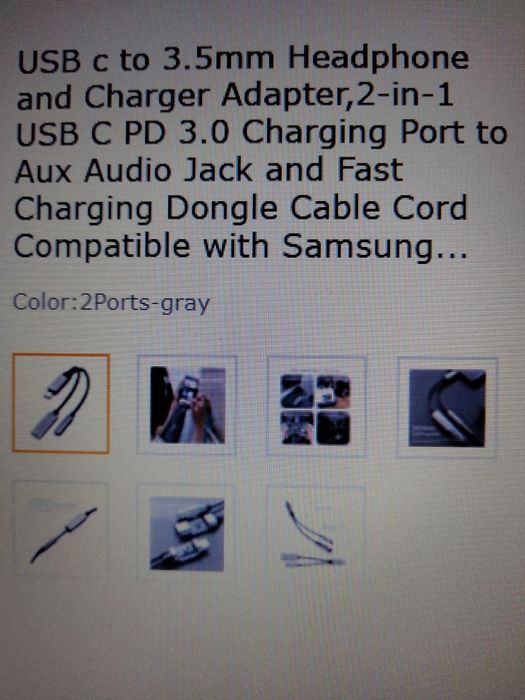 Headphone and Charger Adapter 2-in-1 USB-C PD 3.064563993298306123