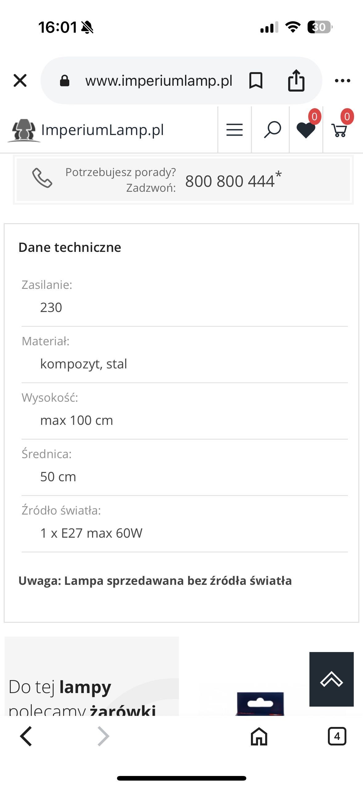 Lampa wisząca , czarno- złota , 50 fi