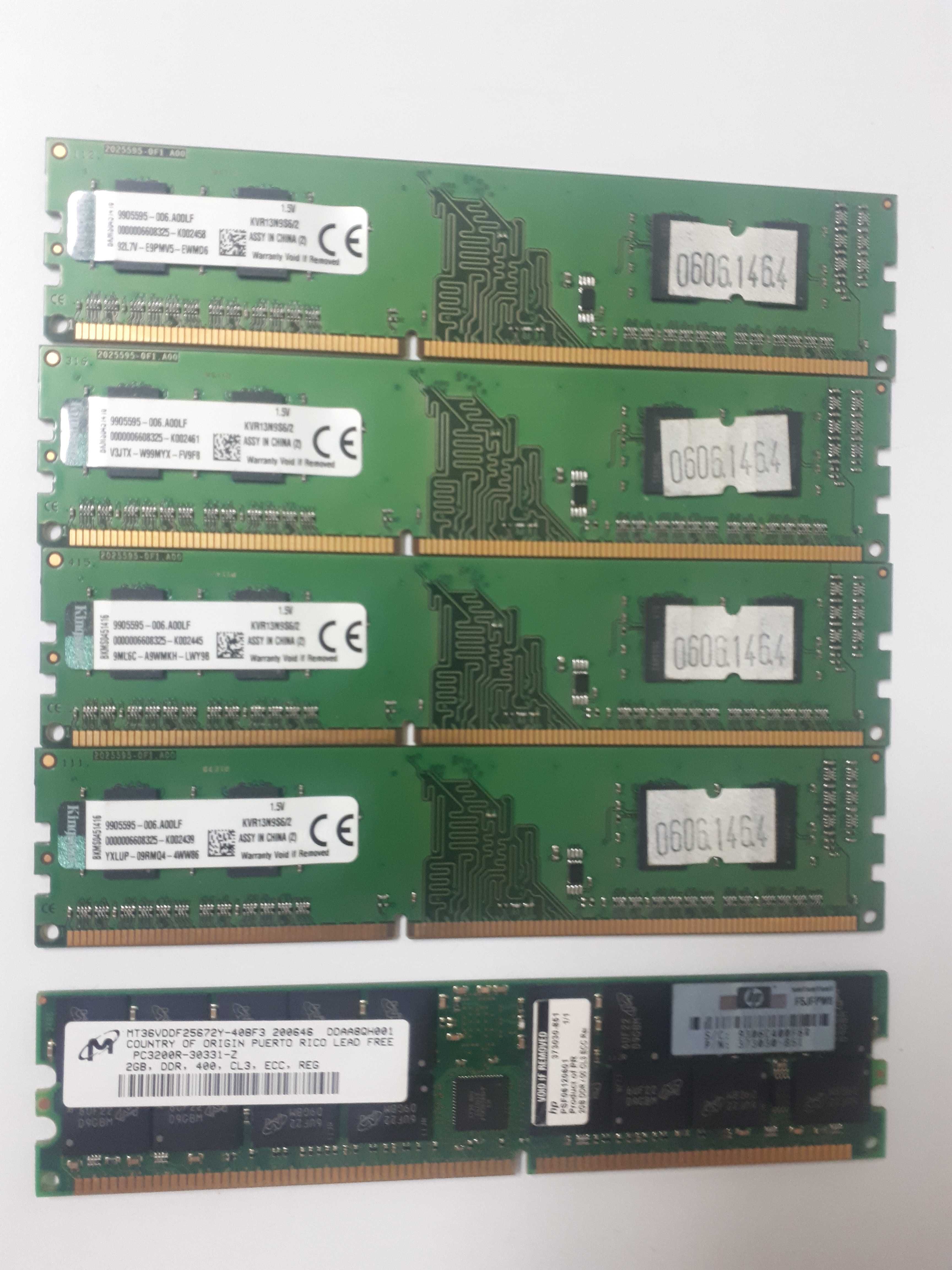 Placas de memoria 2GB 5 unidades