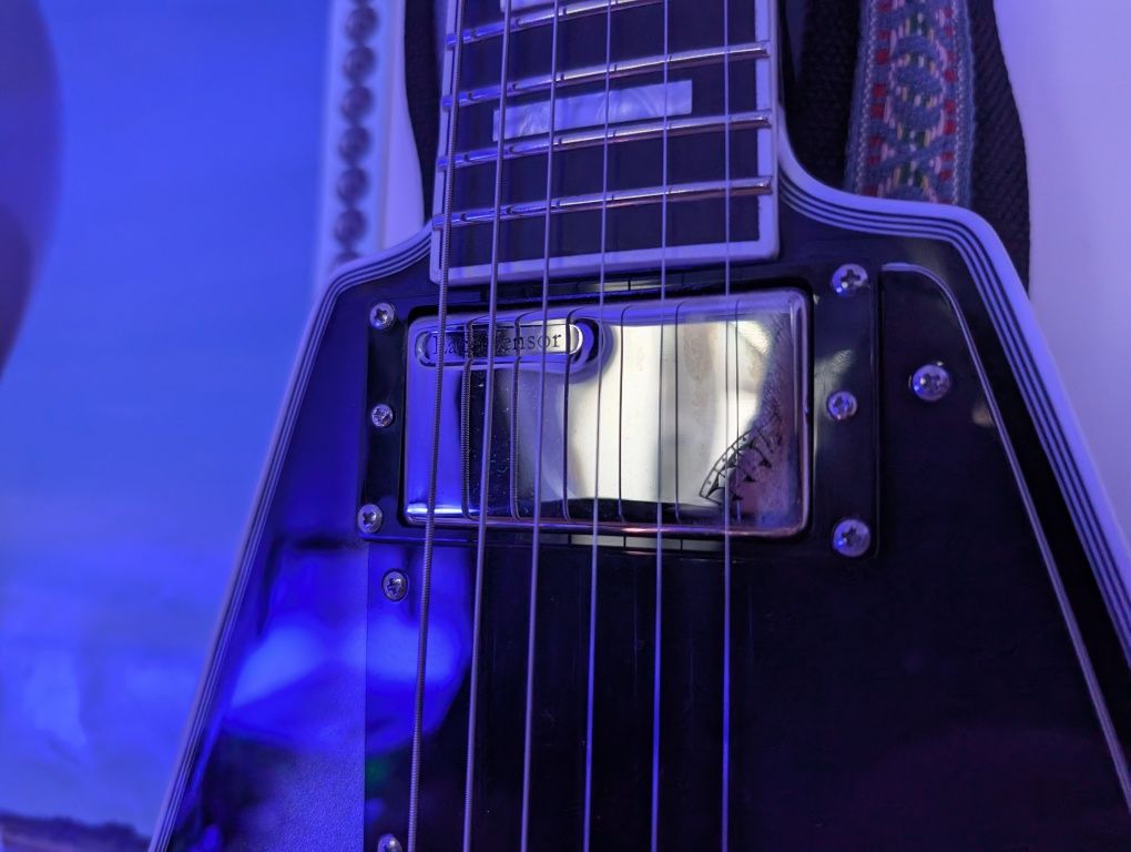 Epiphone Flying V Custom Brent Hinds Mastodon nie Gibson BDB 100% ory