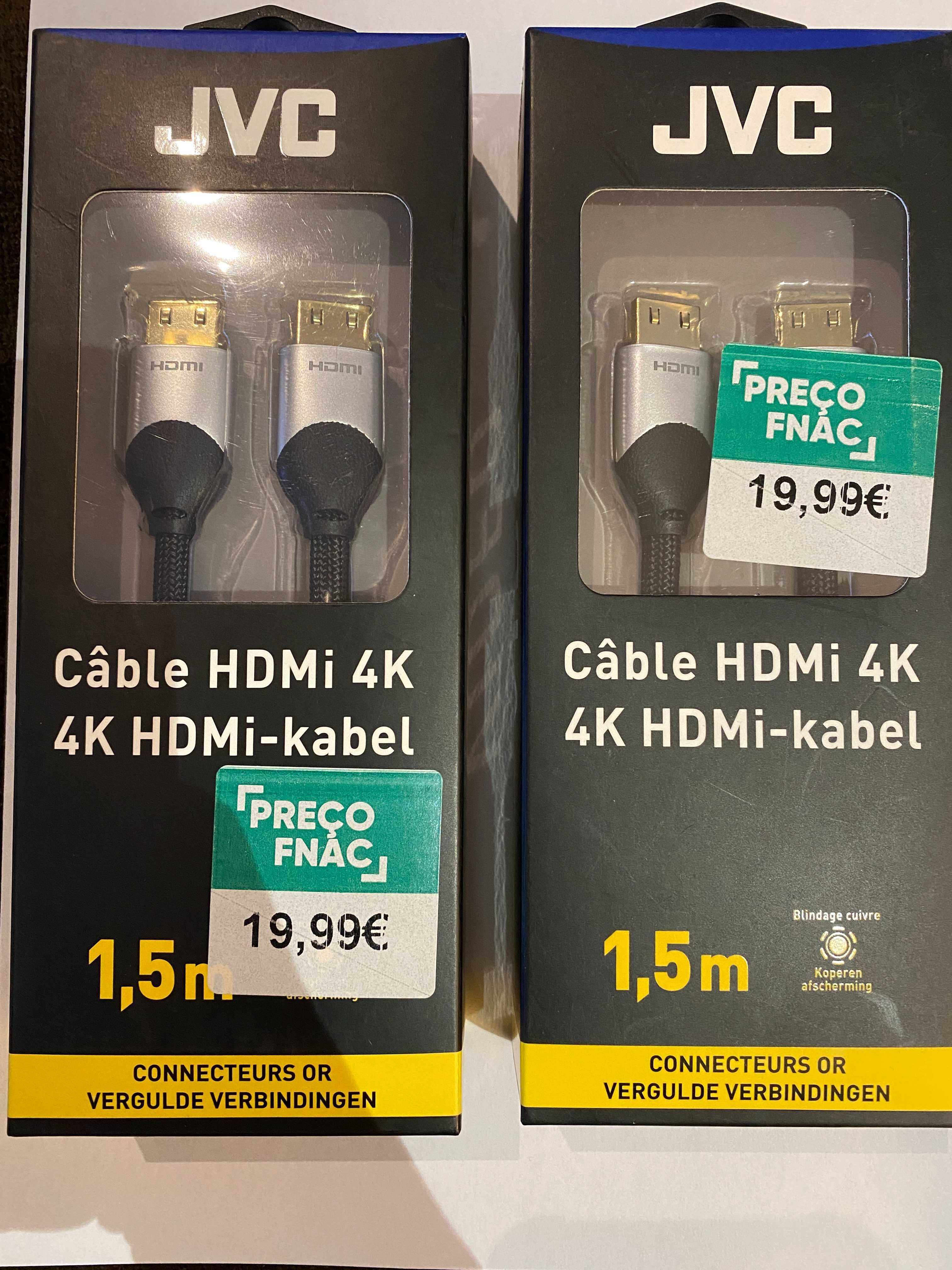 Cabo HDMI 4K JVC Preto 1.5m ** NOVO **