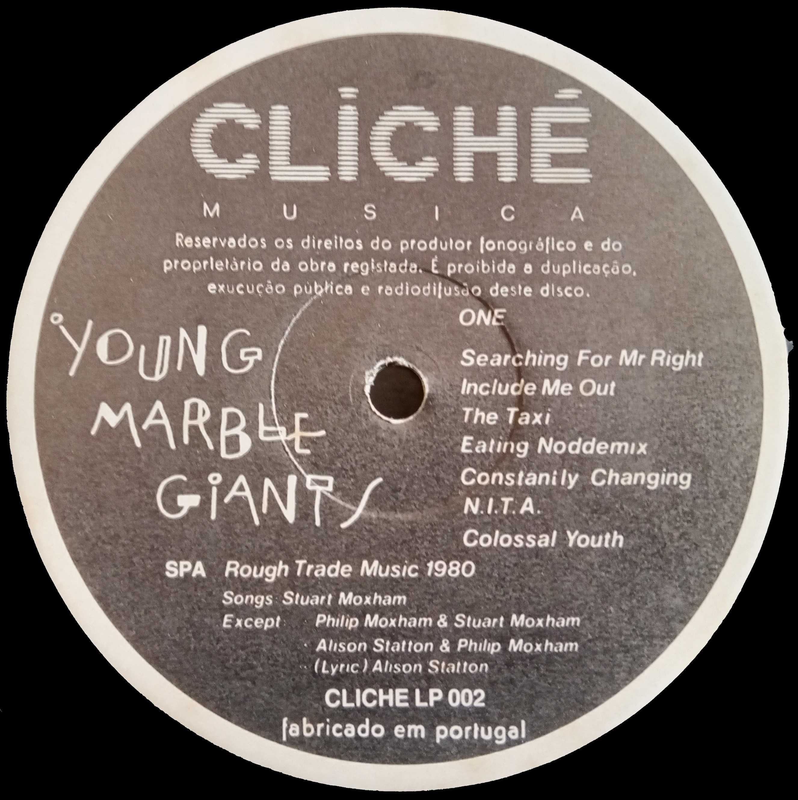 Young Marble Giants	- - - - -	Colossal Youth	- - - - -	LP