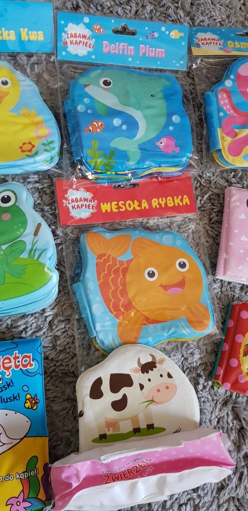 Książeczka kąpielowa do wody wanny miękka ochraniacz daszek na głowę