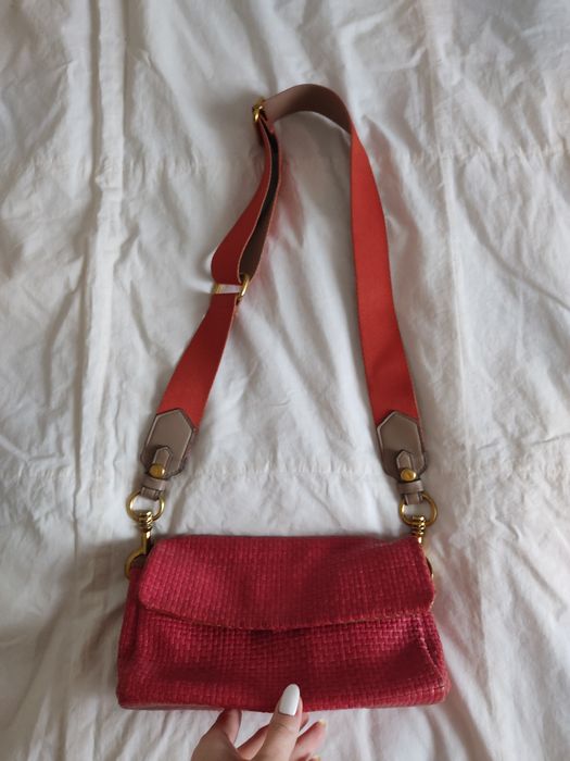 Сумка Massimo Dutti плетенная, кожа