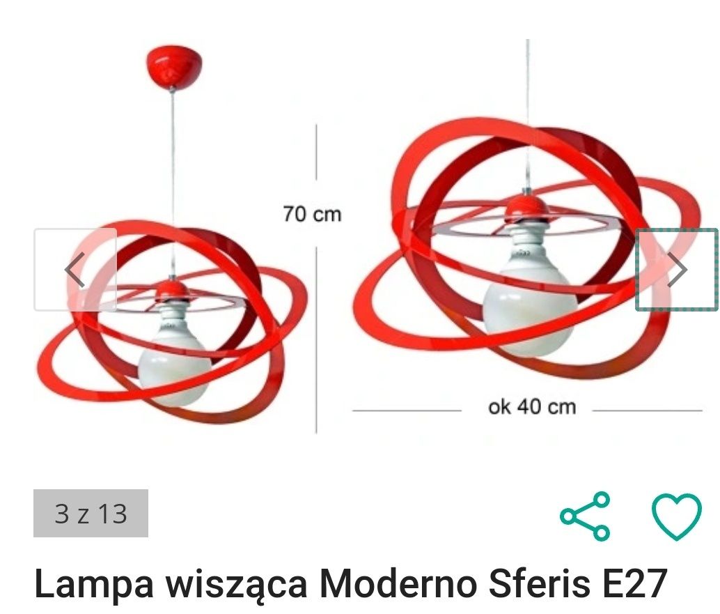 Lampa sufitowa Moderno Sferis- 2 szt.