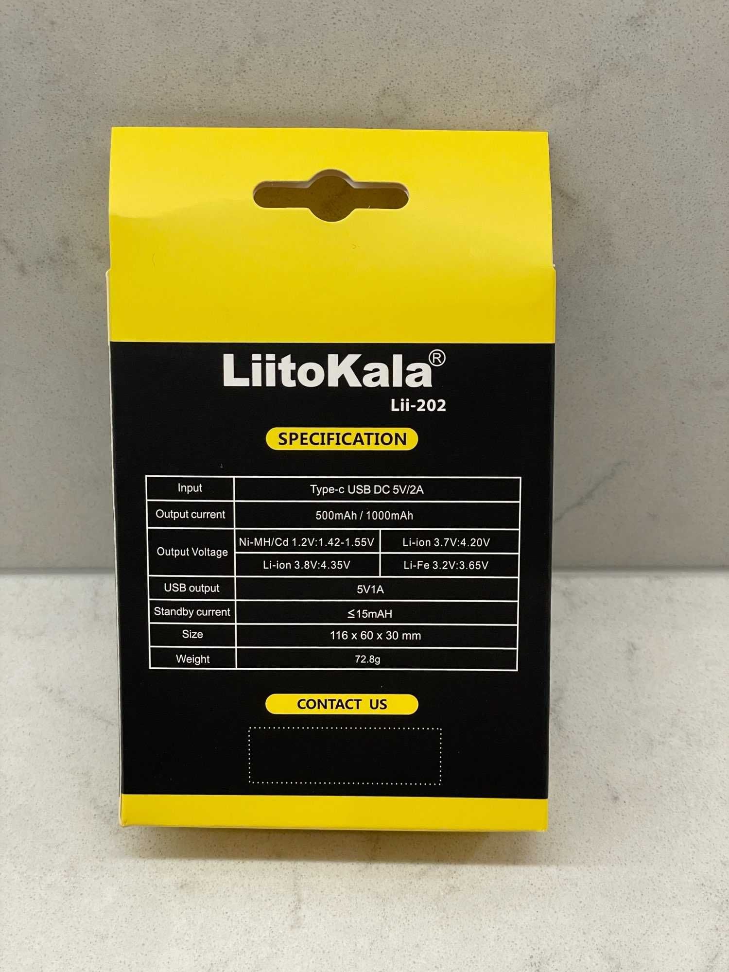 Универсальная зарядка LiitoKala Lii-202 Li-ion, Ni-MH + Power Bank