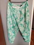 Turkusowe spodnie dresowe cieniowane tie dye simply be 56