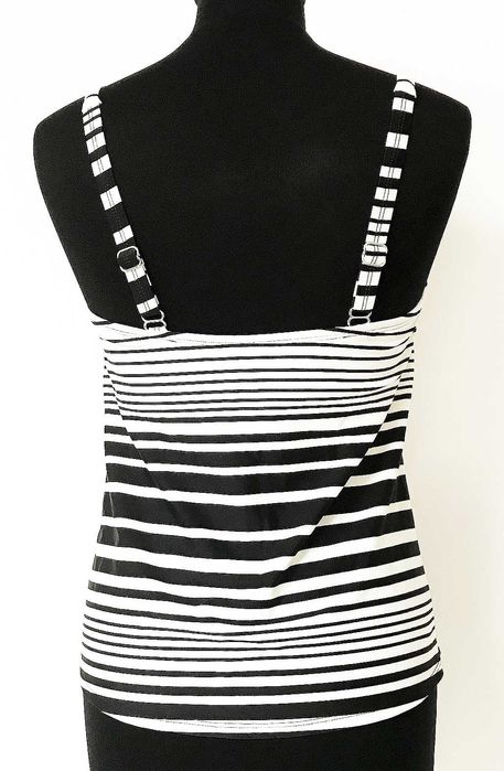 Kostium kąpielowy, dwuczęściowy Tankini czarno- biały R 44