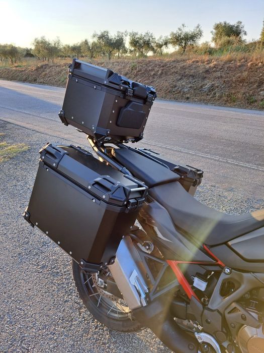(NOVO) Malas Laterais + Top Case Honda África twin 1000 / 1100