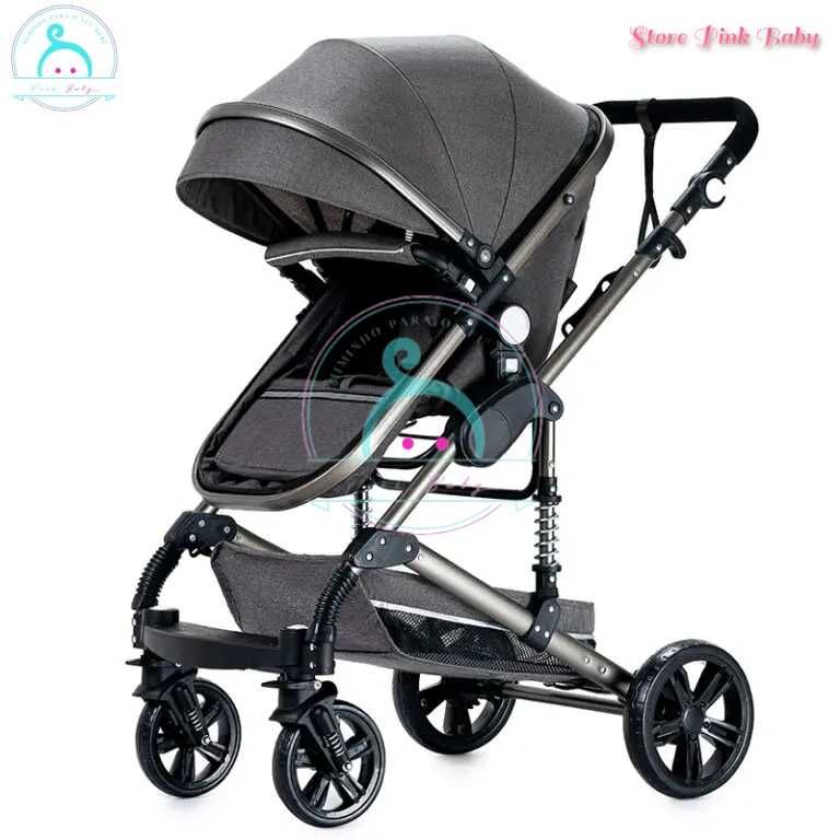 Carrinho de bebé 3 em 1 PinkBaby - Fabulous - Cinza