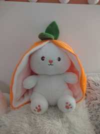 Pluszak maskotka królik marchewka miękki viral zabawka dla dzieci