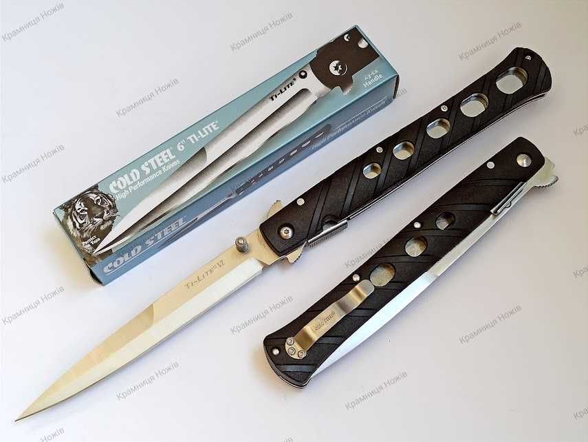 Ніж складний Cold Steel 6" Ti-Lite Black 33 см Нож Складной